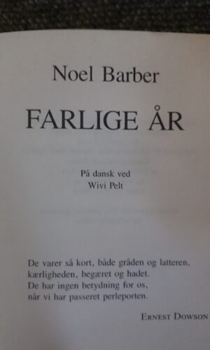 Noel Barber - Farlige år