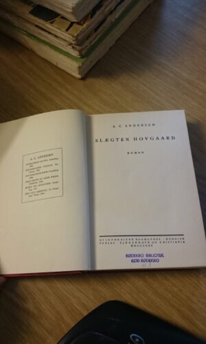 H.C. Andersen- Slægten hovgaard