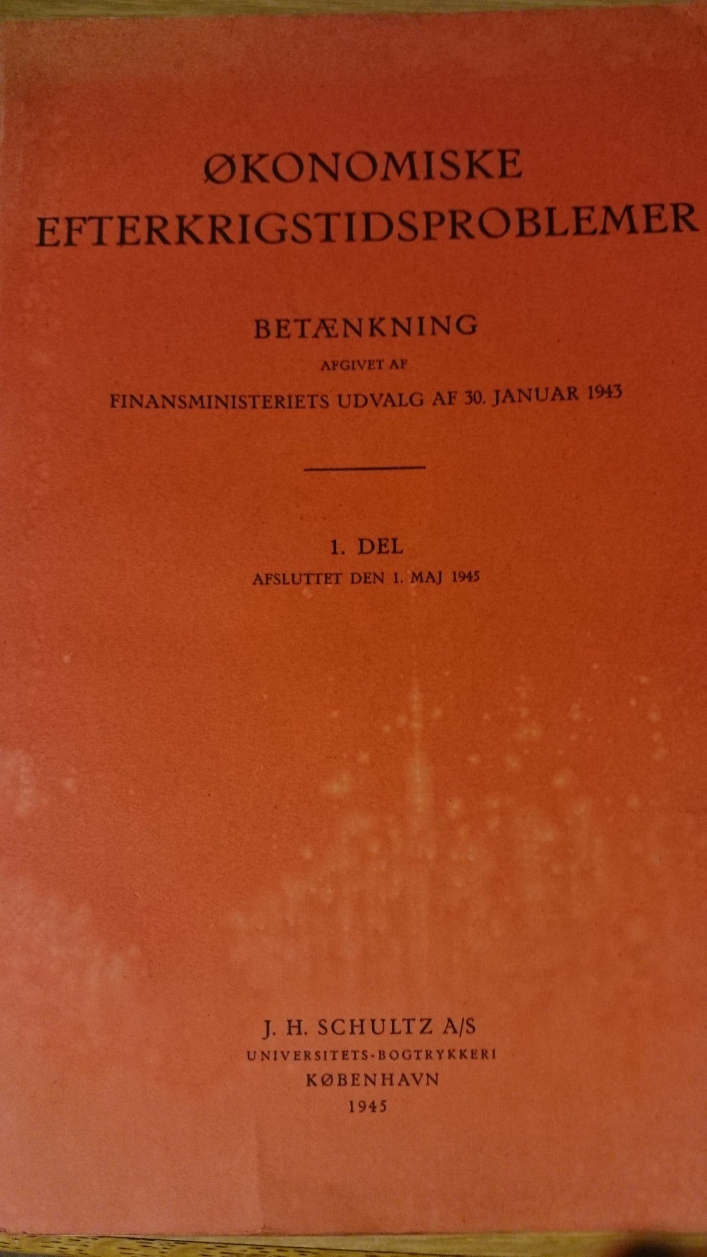 Økonomiske efterkrigstidsproblemer, betænkning - Finansministeriets udvalg af 30. januar 1943
