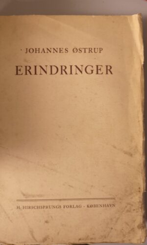 Erindringer-Johannes Østrup
