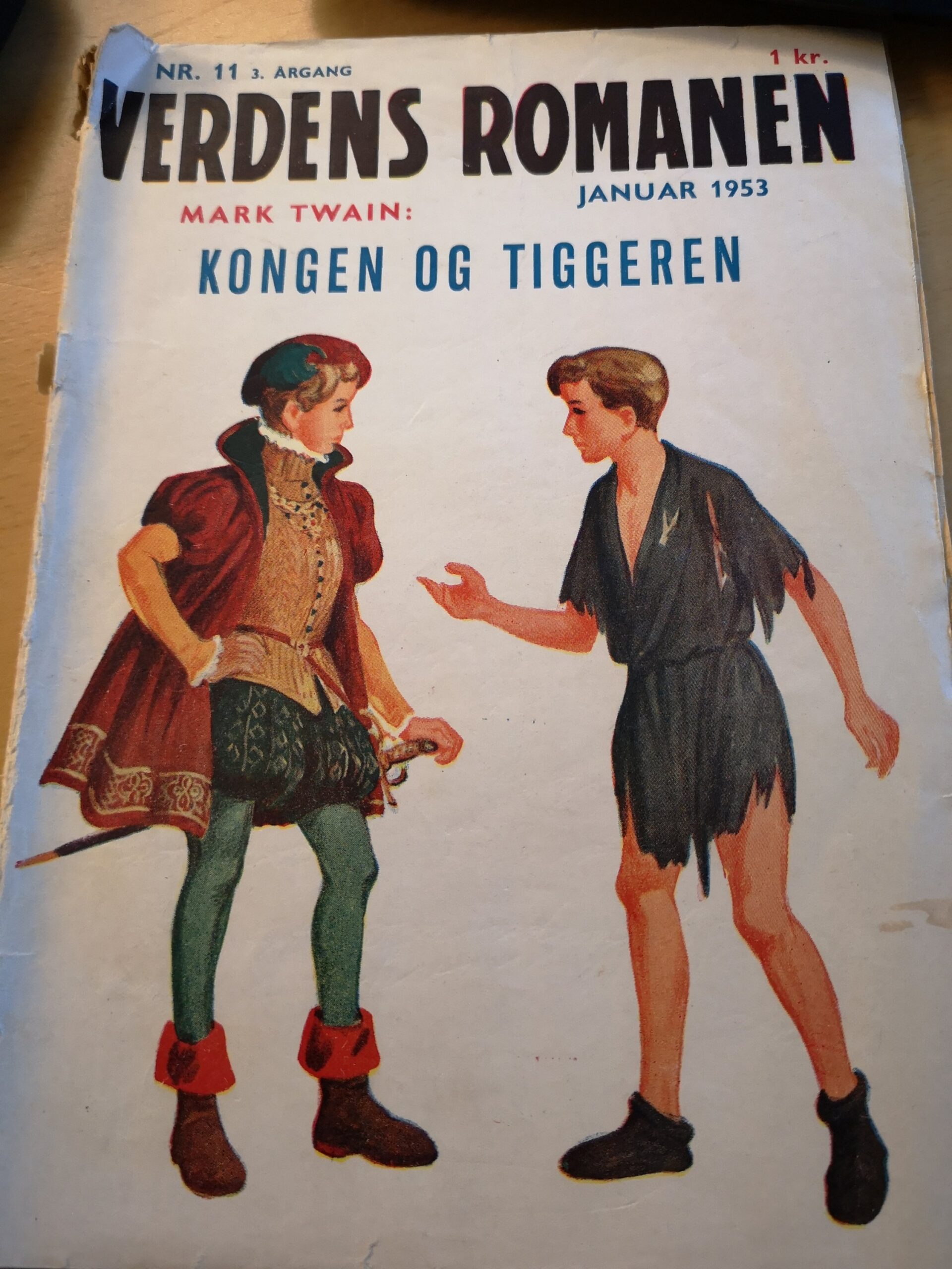 Verdenromanen nr. 11 Kongen og tiggeren - Mark Twain