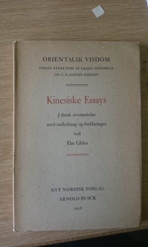 Kinesiske Essays - Else Glahn