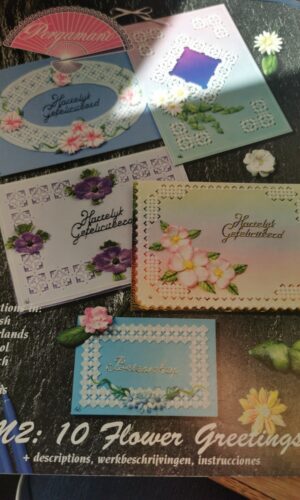 Pergamano M2: 10 flower greetings