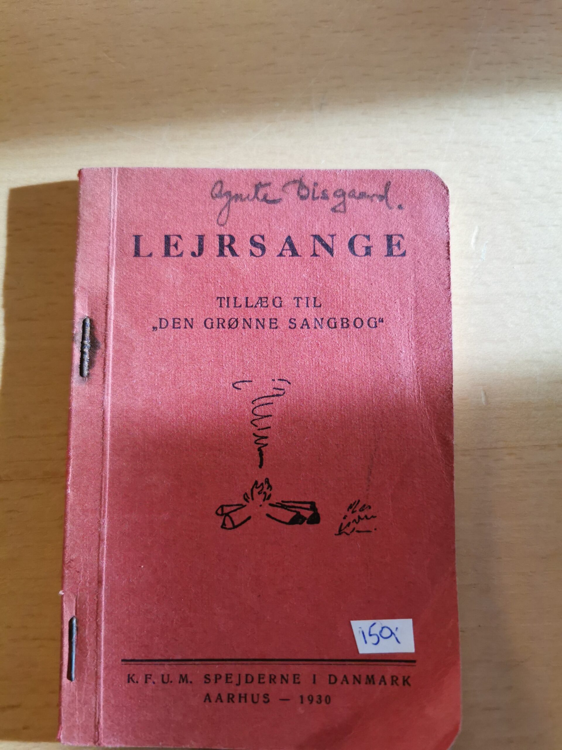 Lejrsange - tillæg til den grønne sangbog. K.F.U.M spejderne i Danmark, Århus - 1930