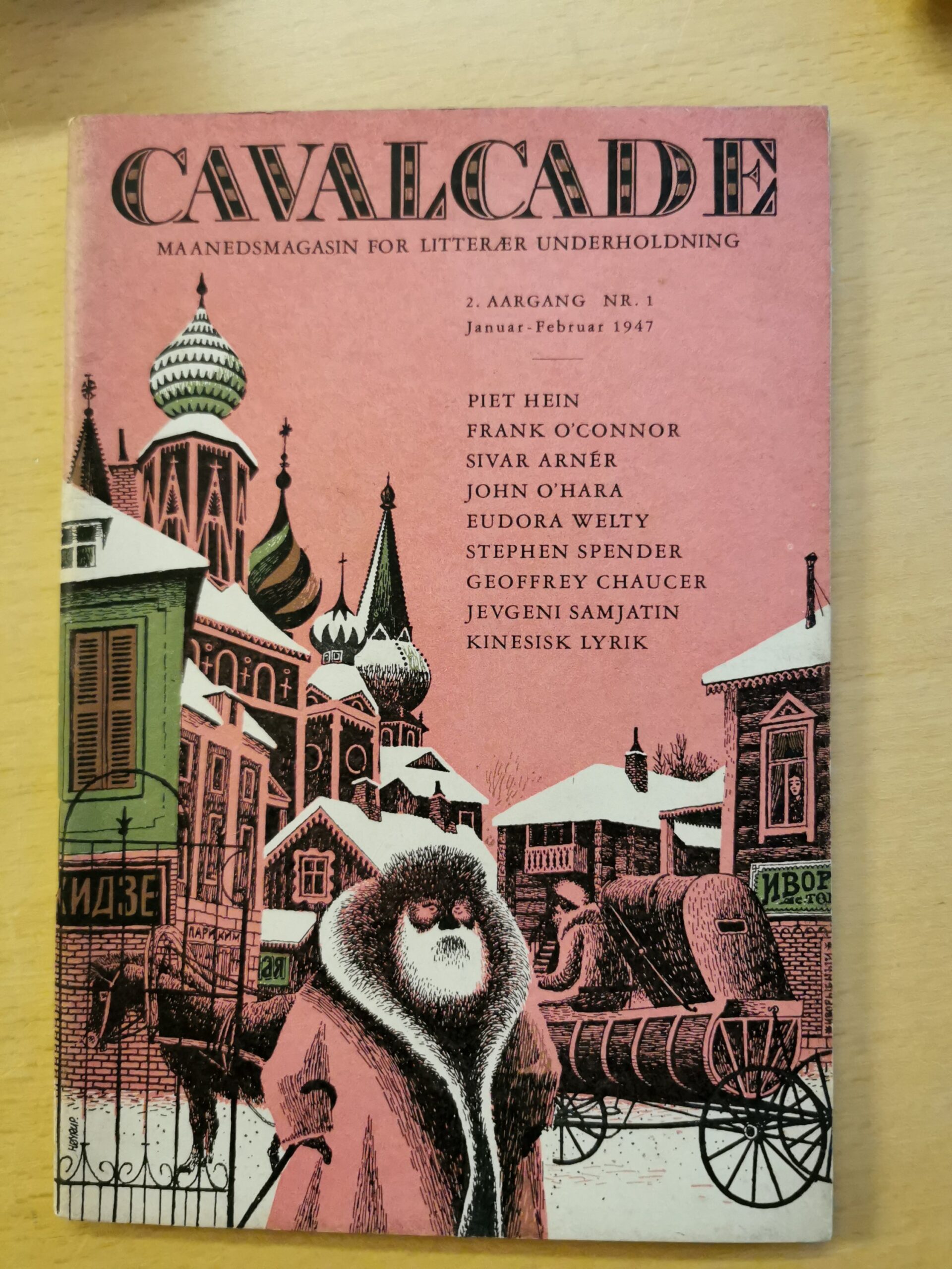 Cavalcade, Månedsmagasin for litterær underholdning. 2 årgang nr 1. Af Piet Hein, Frank O'Connor m.fl.