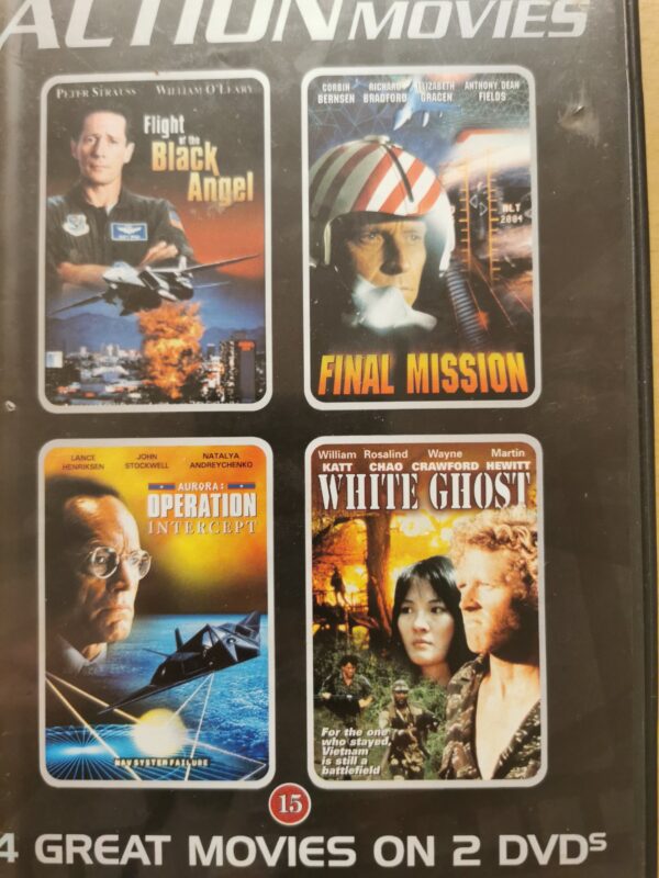 Action movies. 4 great movies on 2 DVD's