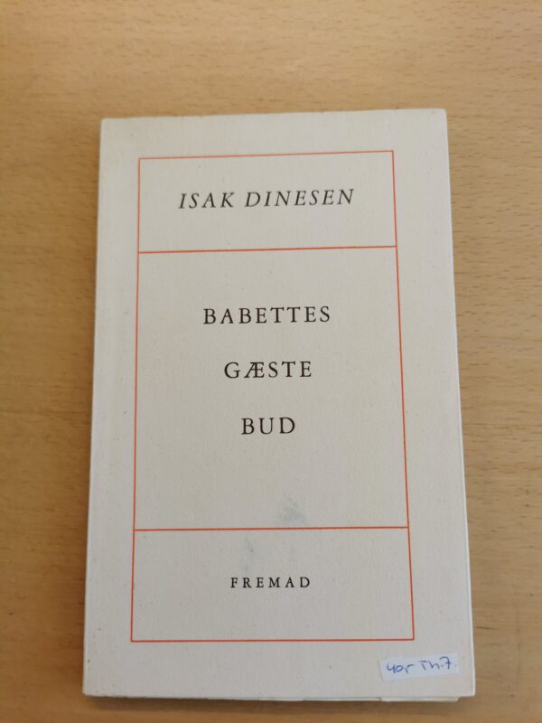 babettes gæste bud - isak dinesen