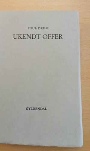 ukendt offer - poul ørum