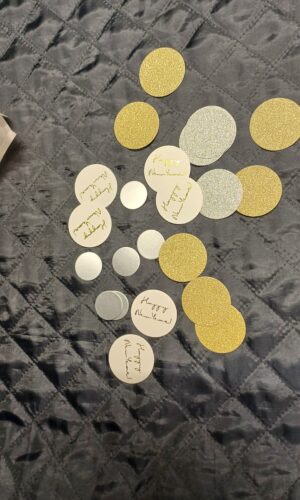 Confetti, flerfarvet.
