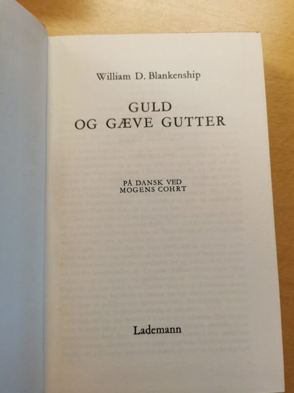 William D. Blankenship - Guld og gæve gutter, skønlitteratur - Image 2