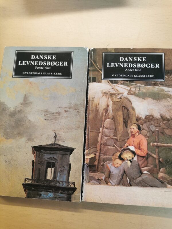 Danske Levnedsbøger første og andet bind - skønlitteratur