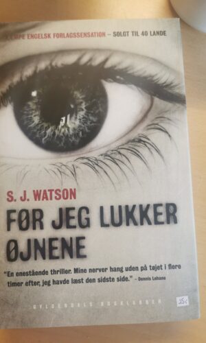 Før jeg lukker øjnene - S. J. Watson
