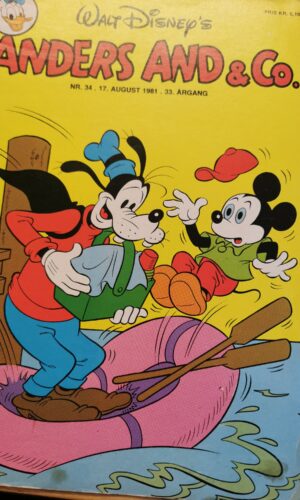 Anders And og Co - Disney - NR 34- 17 August 1981