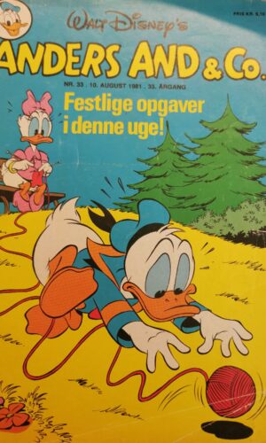 Anders And & Co - Disney - NR 33 - 10. August 1981