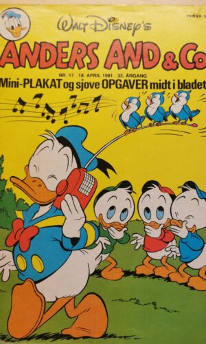 Anders And og Co - Disney - nr 17 - 18 April 1981