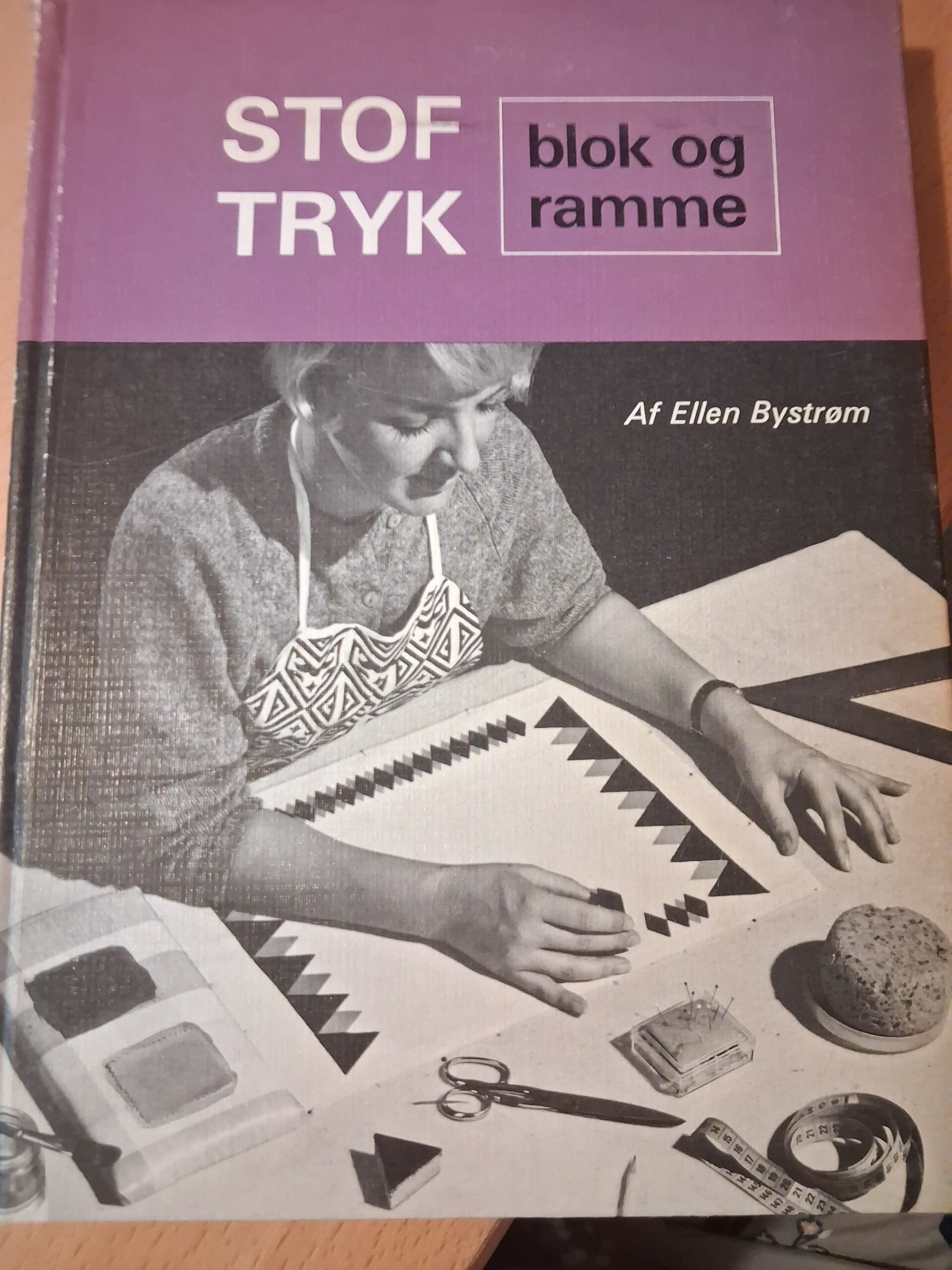 Stof tryk - blok og ramme - Ellen Bystrøm
