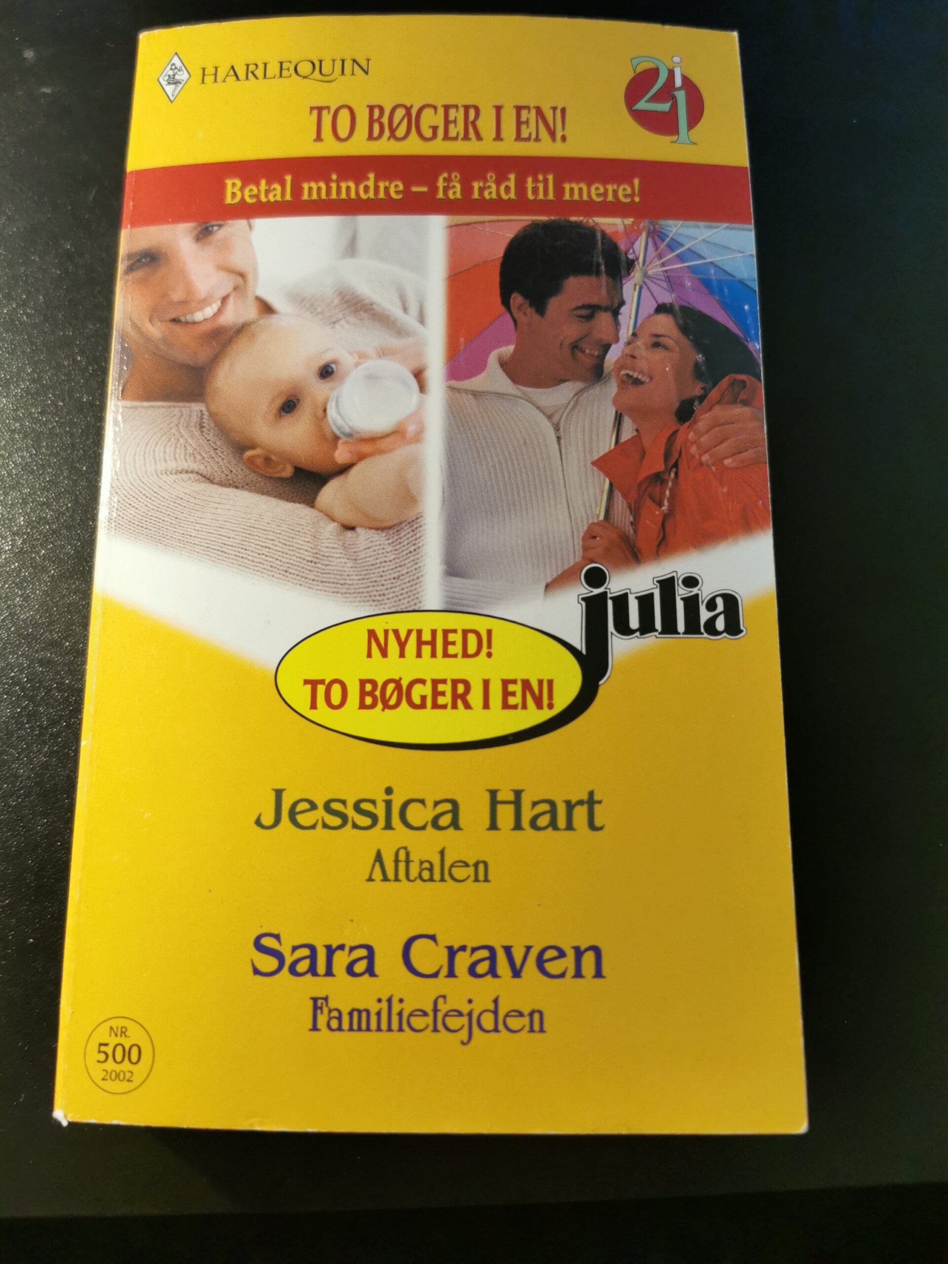 Aftalen, Jessica Hart, Familiefejden, Sara Craven, Julia, Harlequin, Nr. 500/2002
