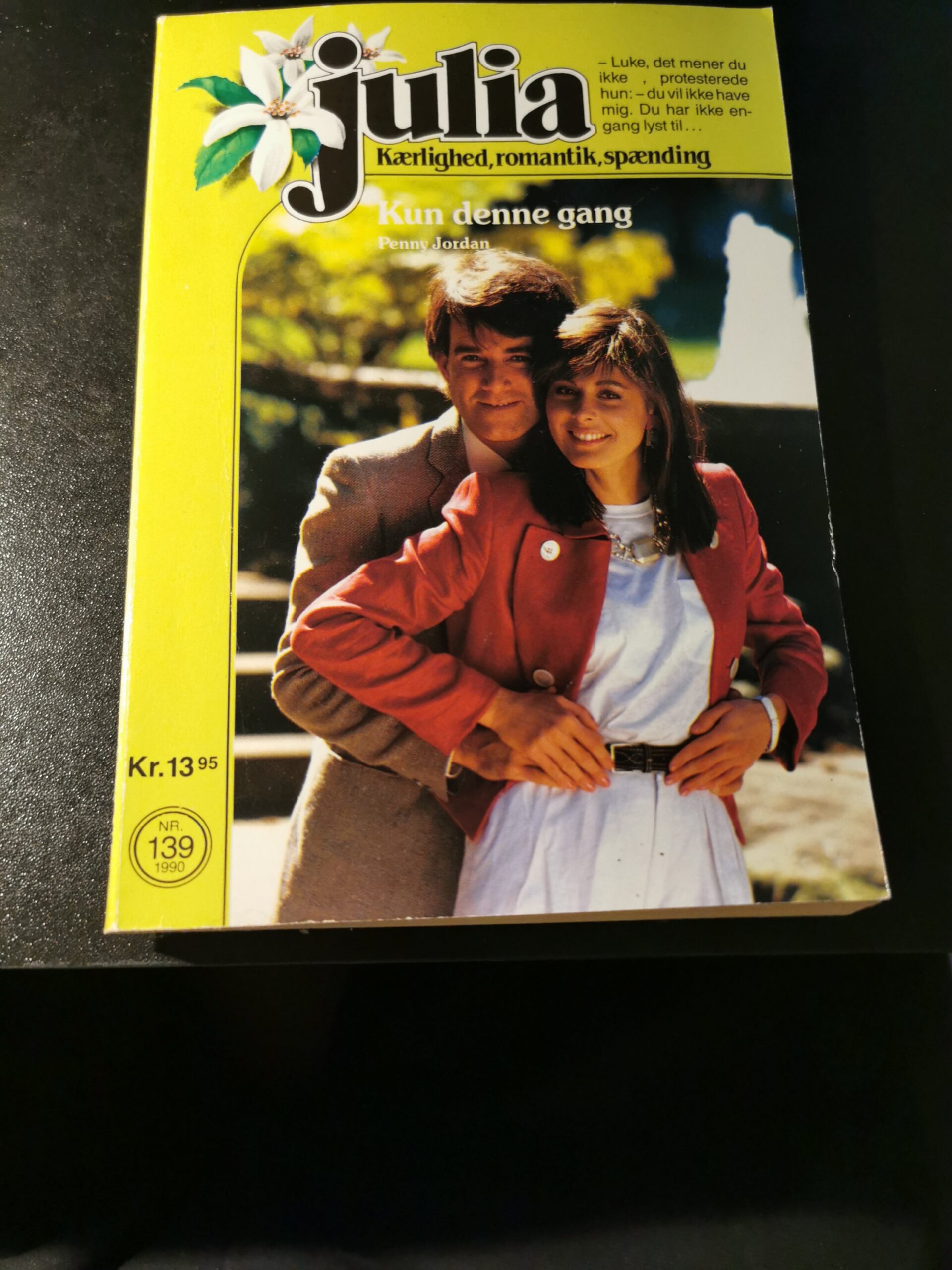 Kun denne gang, Penny Jordan, Julia, Harlequin, Nr. 139/1990
