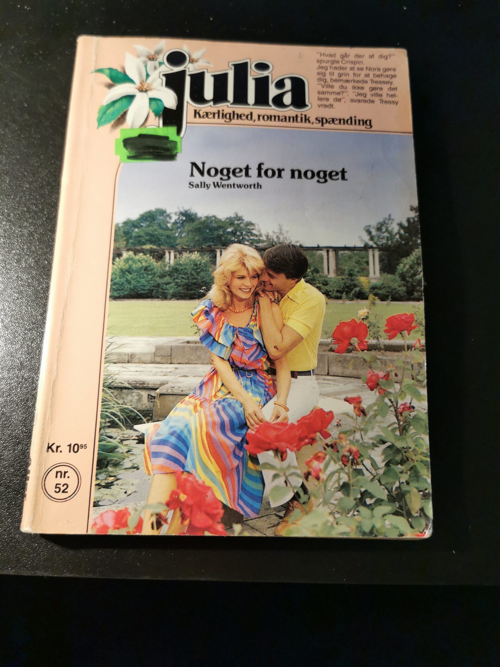 Noget for noget, Sally Wentworth, Aller, Julia, Nr. 52