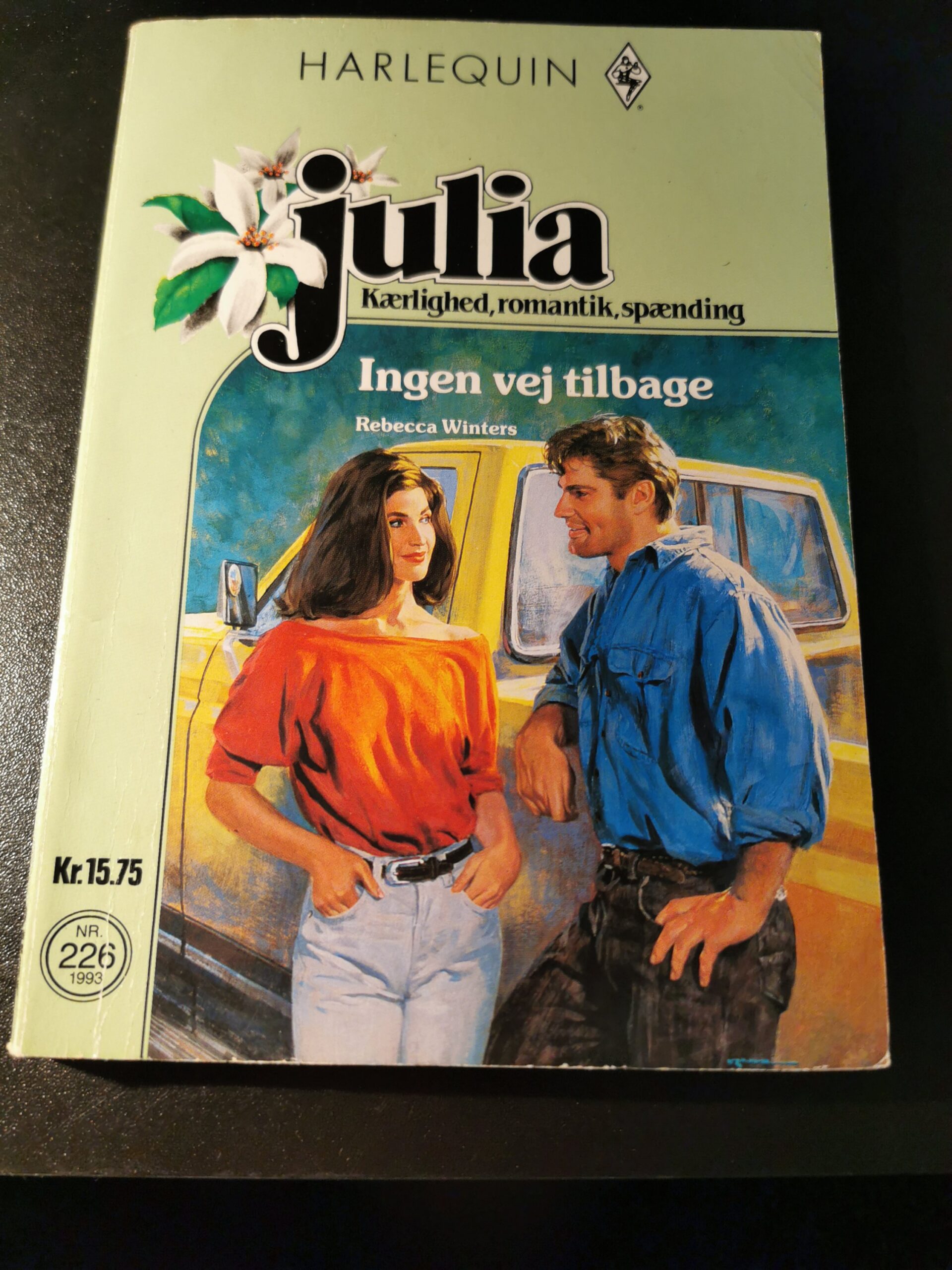 Ingen vej tilbage, Rebecca Winters , Harlequin, Julia, Nr. 226/1993