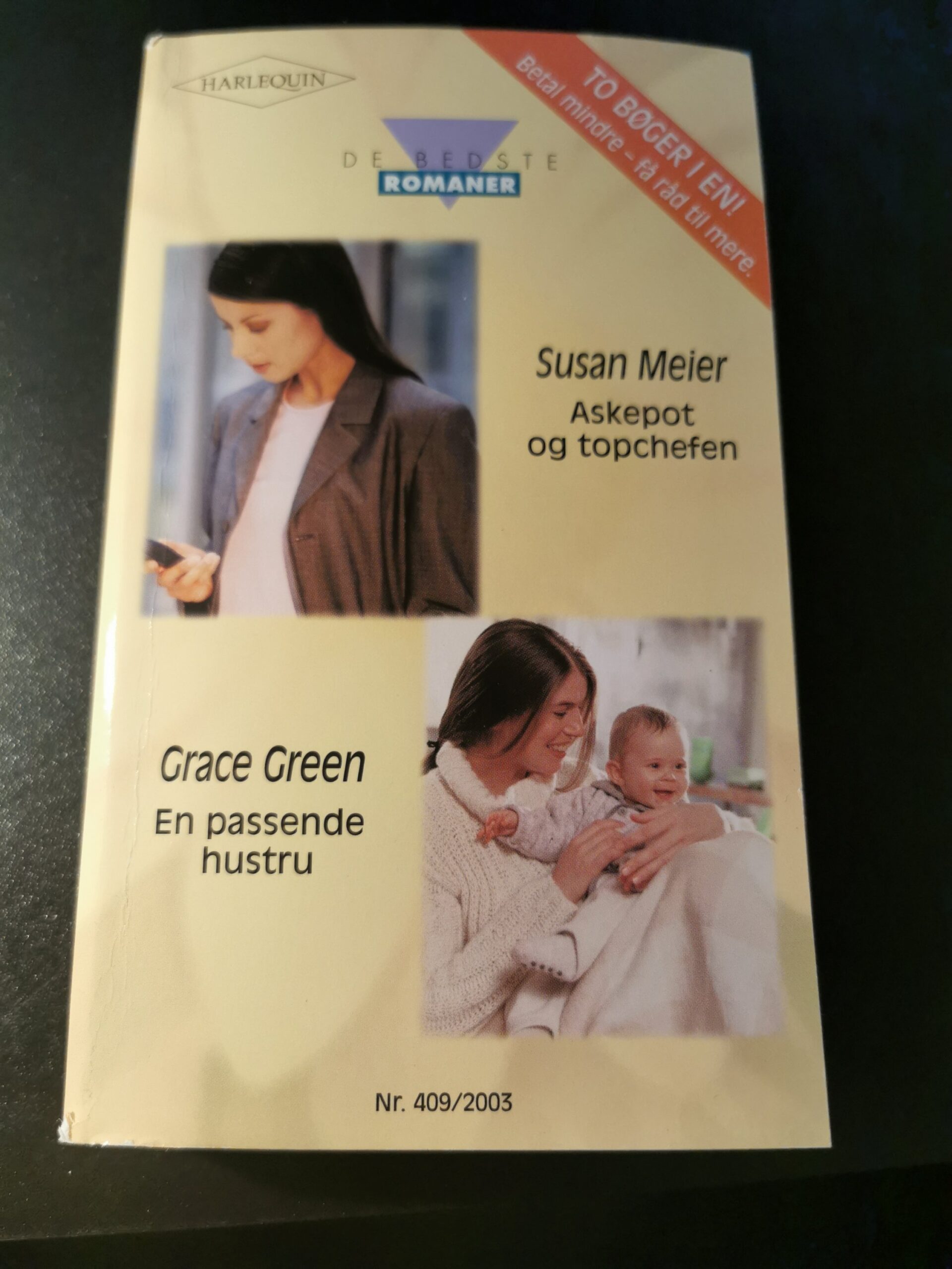 Askepot og topchefen, Susan Meier, En passende hustru, Grace Green, Harlequin, De bedste romaner, Nr 409/2003
